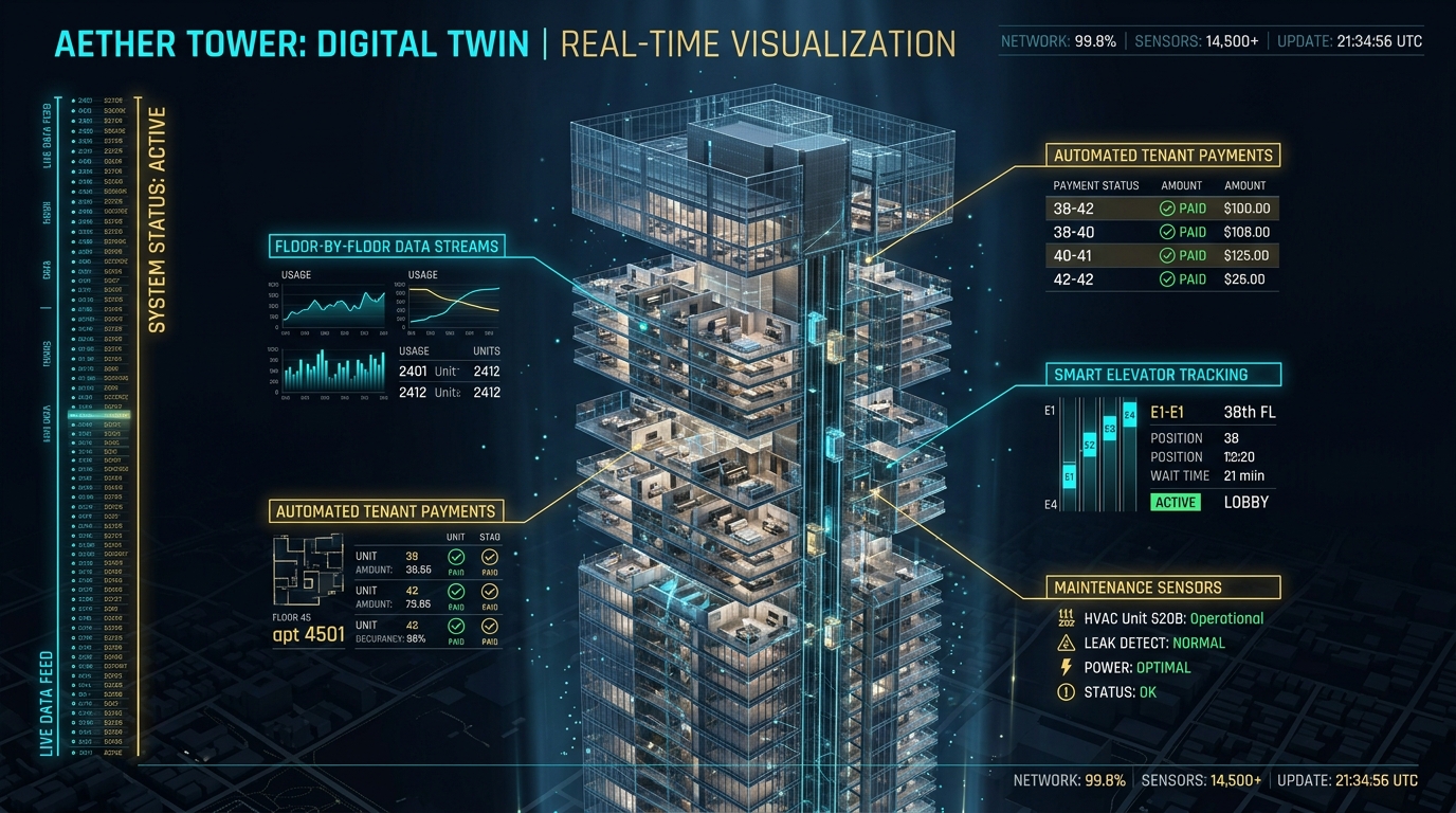אפליקציית TWIN PropTech - מערכת חכמה לניהול בניינים ודיירים